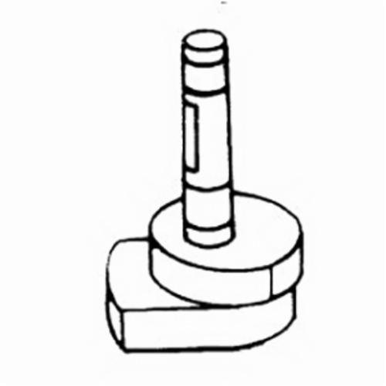 Dynabrade® 56688 Motor Shaft Balancer, For Use With Dynorbital® 59200 and 59214 Two Hand Sanders