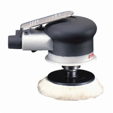 Dynabrade® 57550 Palm Style Rotary Buffer, 3 in Dia, 1/4-20 Male, 0.25 hp, 18 scfm, 90 psi