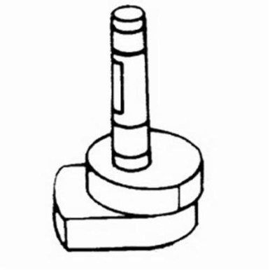 Dynabrade® 57577 Shaft Balancer, 5 in Dia, 3/32 in Orbit