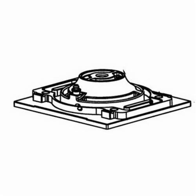 Dynabrade® 57997 Round Base Plate Assembly, For Use With Dynabug® 57920 and 57923 T Sanders