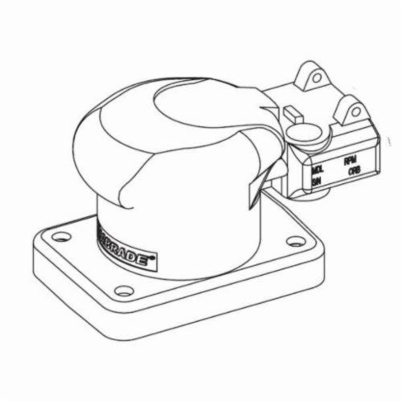 Dynabrade® 59288 Housing, For Use With Dynorbital-Spirit™ 59117 Self-Generated Vacuum Air Powered Random Orbital Sander