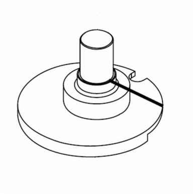 Dynabrade® 61324 Balancer Shaft, For Use With DynaLocke™ 52760 Hook-Face Pad Head Sander