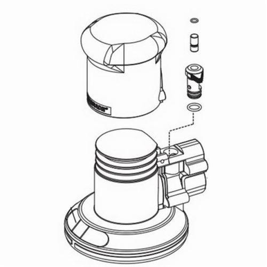 Dynabrade® 64462 Housing Assembly, For Use With 58441 Non-Vacuum Two Hand Gear Driven Sander