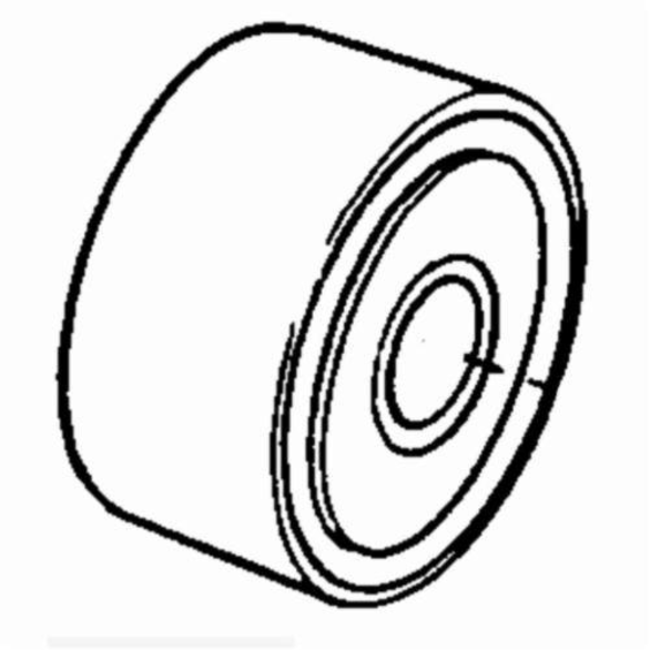 Dynabrade® 65307 Tracking Wheel, 2850 rpm, For Use With Dynabrade® 65013 and 65015 Precision Tool Post Grinders