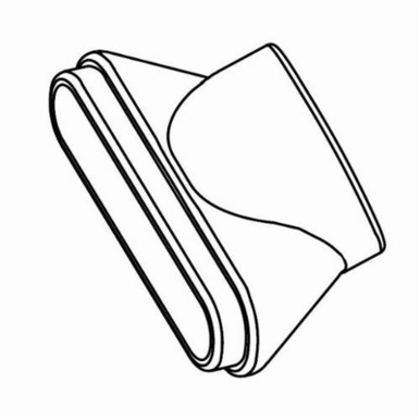 Dynabrade® 69364 Vacuum Shroud Adapter, For Use With Dynorbital® 69113 and 69114 Silver Supreme Sanders