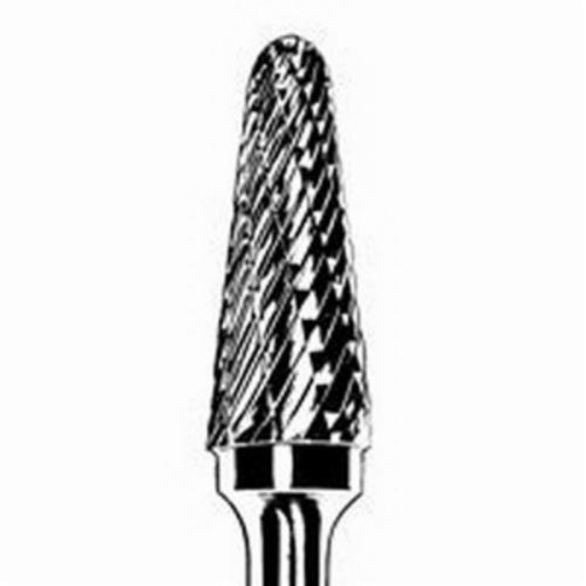 Dynabrade® DynaBurr SL-3 Abrasive Burr, Taper Radius (Shape SL), 3/8 in Dia, Double Cut