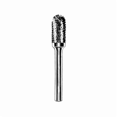Dynabrade® DynaBurr SC-41 Abrasive Burr, Cylindrical-Radius End (Shape SC), 3/32 in Dia, Double Cut