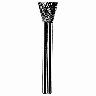 Dynabrade® DynaBurr SN-42 Abrasive Burr, Inverted Taper (Shape SN), 1/8 in Dia, Double Cut