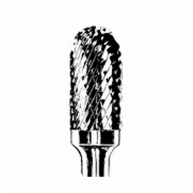 Dynabrade® DynaBurr SC-1 Abrasive Burr, Cylindrical-Radius End (Shape SC), 6 mm Dia, Double Cut