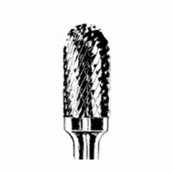 Dynabrade® DynaBurr SC-1 Abrasive Burr, Cylindrical-Radius End (Shape SC), 6 mm Dia, Double Cut