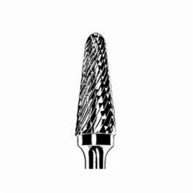 Dynabrade® DynaBurr SL-3 Abrasive Burr, Taper Radius (Shape SL), 9 mm Dia, Double Cut