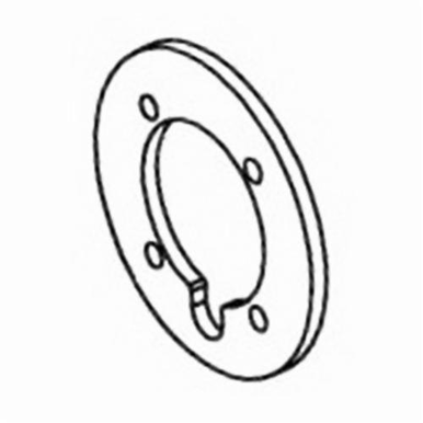 Dynabrade® 94543 Wheel Hub End Plate, 3-1/4 in OD Wheel, 3 in W x 10-11/16 in L Belt