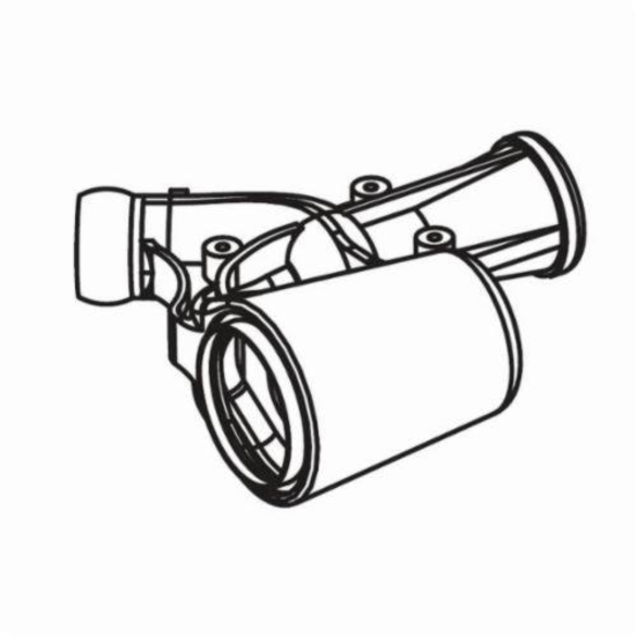 Dynabrade® 94532 Vacuum Adaptor, For Use With B0769 Vacuum Disc Sander