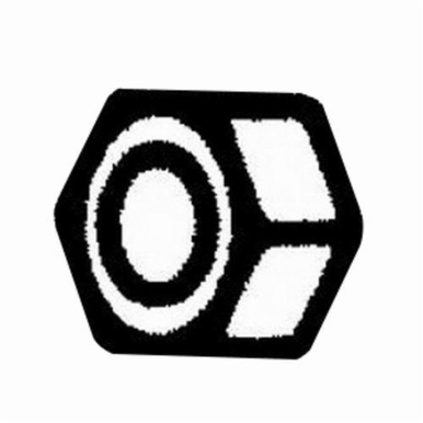 Dynabrade® 95138 Half Nut, 1/2 in Dia Arbor, For Use With Dynastraight® Extension Arbors