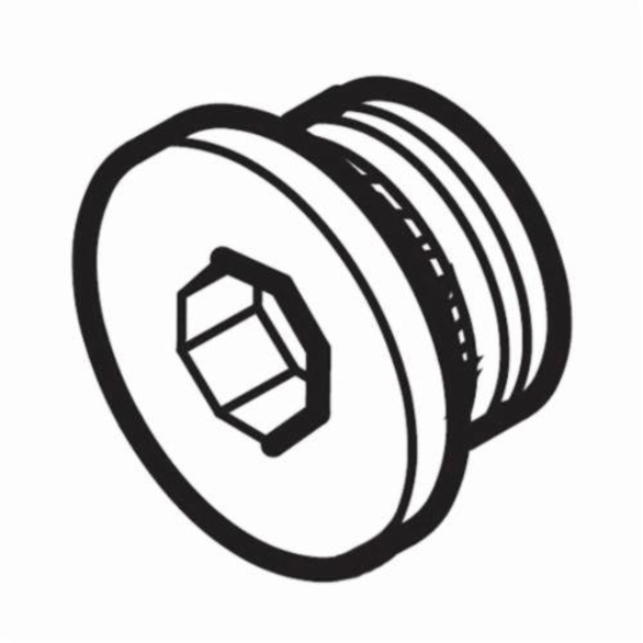 Dynabrade® 95435 Spacer Plug, 3/4 in Plug, For Use With 99564 Hydraulic Cylinder