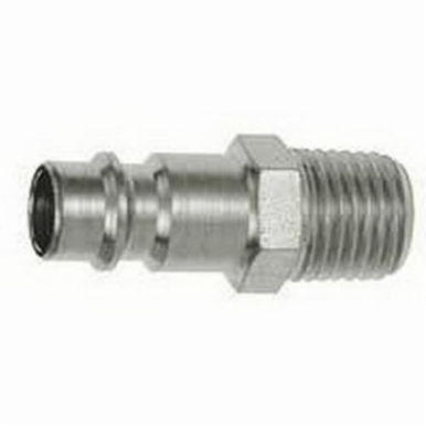 Dynabrade® 96005 Plug, 1/4 in, 3/8 in MNPT, 74 scfm Air Flow, For Use With Air Supply System, Steel, Zinc Plated