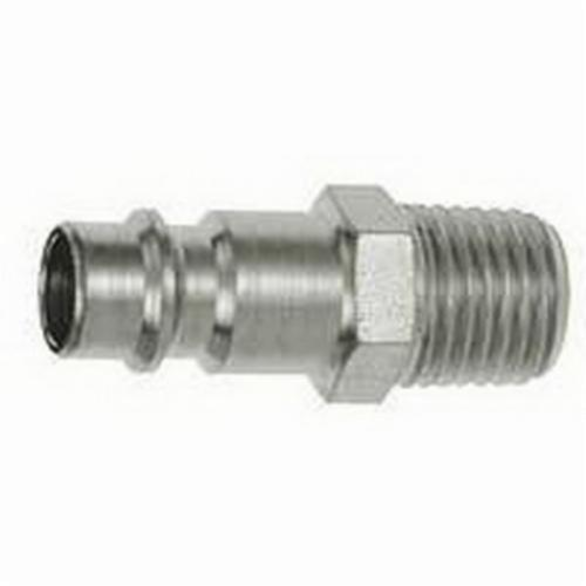 Dynabrade® 96005 Plug, 1/4 in, 3/8 in MNPT, 74 scfm Air Flow, For Use With Air Supply System, Steel, Zinc Plated
