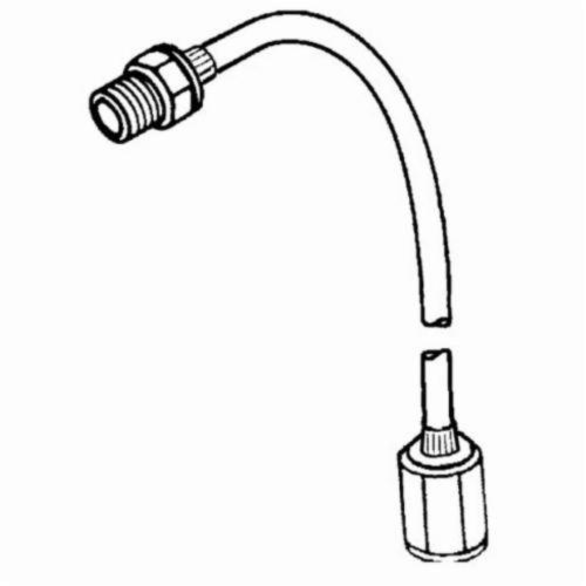 Dynabrade® 96455 Air Hose Assembly, 1/4 in ID, 3 ft L, Urethane, Black
