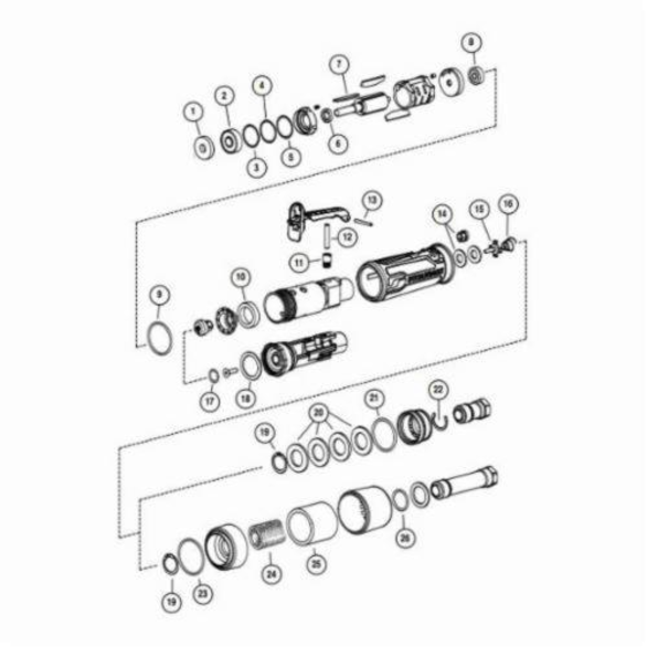 Dynabrade® 96541 Motor Tune Up Kit, For Use With 46000 Right Angle Die Grinder
