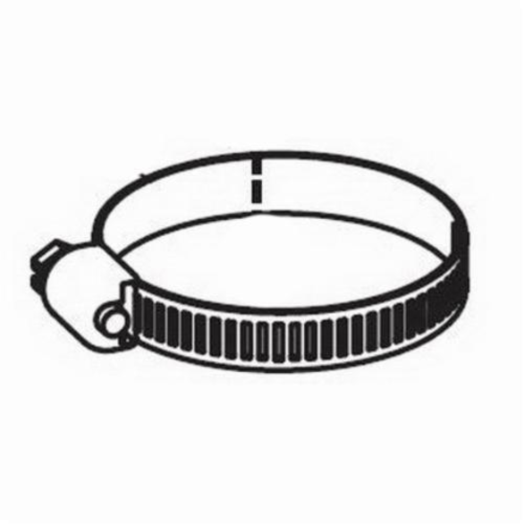 Dynabrade® 97934 Boot Clamp, 5/16 x 2 in, For Use With Dynafine® Vacuum Air Finishing Sander, Stainless Steel