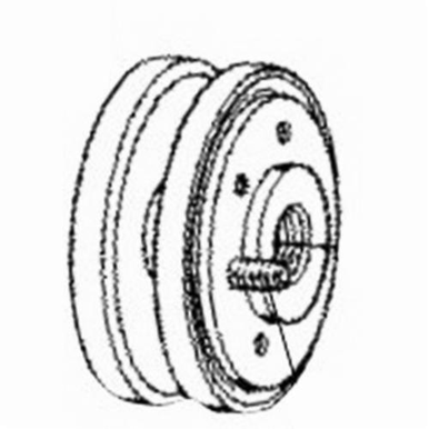 Dynabrade® 98081 Hub, 5/8-11 Arbor, For Use With Dynacushion® 92825 and 92828 Pneumatic Wheels, Aluminum