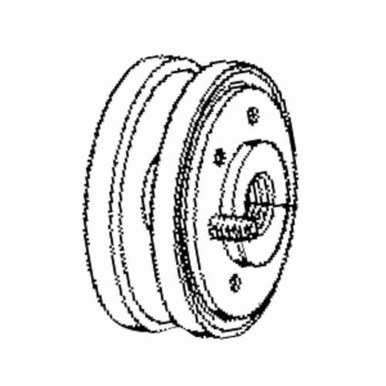 Dynabrade® 98099 Hub, 5/8-11 Arbor, For Use With Dynacushion® 92801 and 92811 Pneumatic Wheels, Aluminum