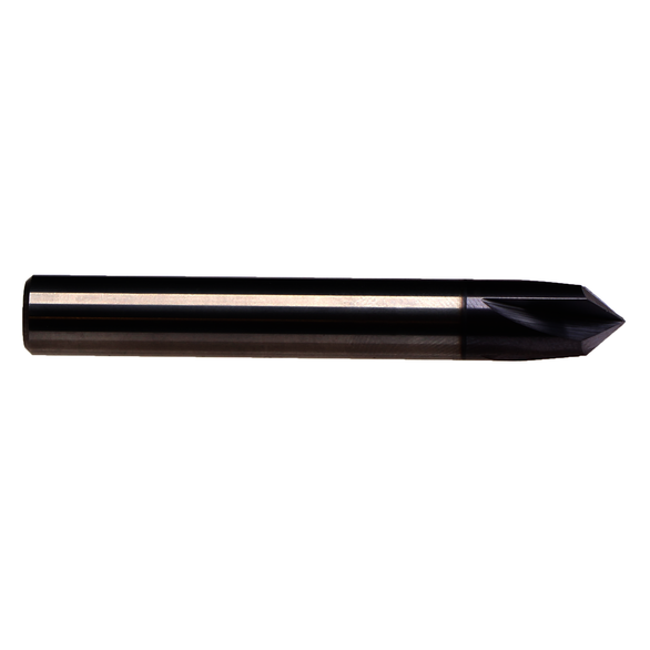 EMUGE 1715A.060500, 1/2 in, TiAlN, Carbide, Chamfer Mill