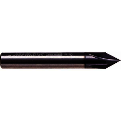 EMUGE 1715A.090500, 1/2 in, TiAlN, Carbide, Chamfer Mill