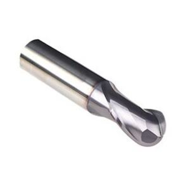 Emuge 1877A.01875 Ball End Mills 3/16in Milling Dia, 3/8in LOC, 2-1/4in OAL, 2 Flutes, Carbide
