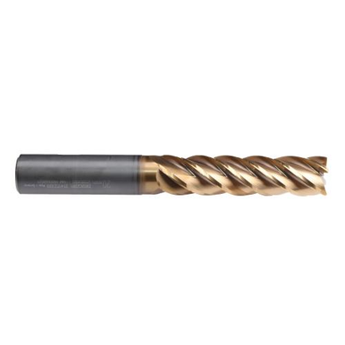 Emuge 2541Tz.016 Square End Mills 16mm Milling Dia, 4XD LOC, 128mm OAL, 5 Flutes, Carbide