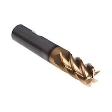 Emuge 2577Tz.0500 Square End Mills 1/2in Milling Dia, 2XD LOC, 3-1/4in OAL, 5 Flutes, Carbide