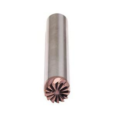 Emuge 2678Az.010010 Corner Radius & Corner Chamfer End Mills 10mm Milling Dia, 7.5mm LOC, 108mm OAL, 7 Flutes, Carbide