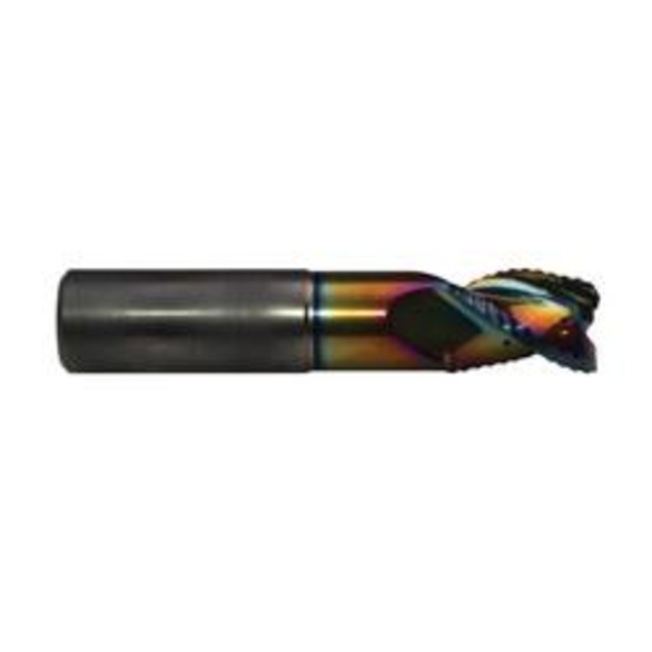 Emuge 2888Rz.0500 Square End Mills 1/2in Milling Dia, 5/8in LOC, 3-1/4in OAL, 3 Flutes, Carbide