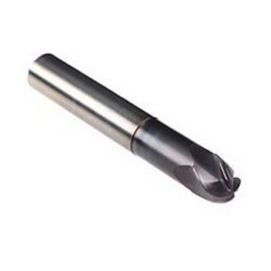 Emuge 2942A.04375 Ball End Mills 7/16in Milling Dia, 11/32in LOC, 3in OAL, 4 Flutes, Carbide