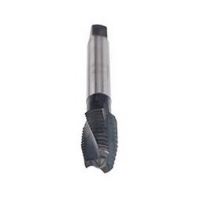 Emuge AU306011.5013 Rekord C-TI AU306011 Form D Reduced Shank Spiral Flute Tap, Left Hand Cutting, 1/2-13 Thread, Plug Chamfer, Left Hand Flute Direction, 3 Flutes, NT2 Coated, HSS-E
