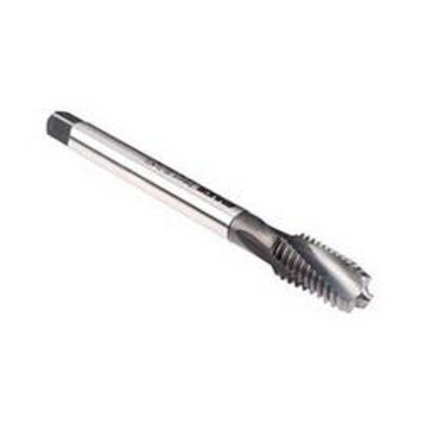 Emuge AU456001.5014 Rekord D-TI AU456001 Form C Reduced Shank Spiral Flute Tap, Right Hand Cutting, 9/16-12 Thread, Modified Bottoming Chamfer, Right Hand Flute Direction, 3 Flutes, NT2 Coated, HSS-E