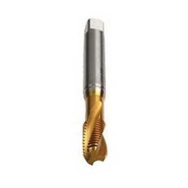 Emuge BU451400.5009 Rekord 1D-STEEL BU451400 Form C Reinforced Shank Spiral Flute Tap, Right Hand Cutting, 1/4-20 Thread, Modified Bottoming Chamfer, Right Hand Flute Direction, 3 Flutes, TiN Coated, HSS-E