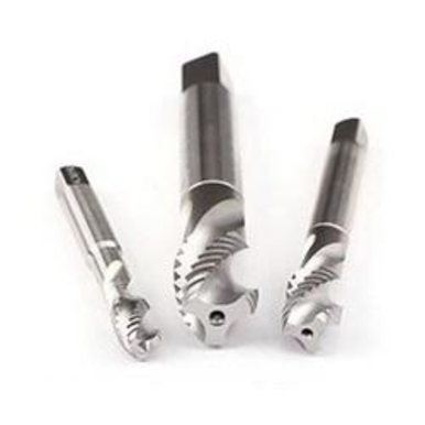 Emuge AU503000.0080 Enorm VA AU503000 Form C Reinforced Shank Spiral Flute Tap, Right Hand Cutting, M8x1.25 Thread, Modified Bottoming Chamfer, Right Hand Flute Direction, 3 Flutes, Bright, HSS-E