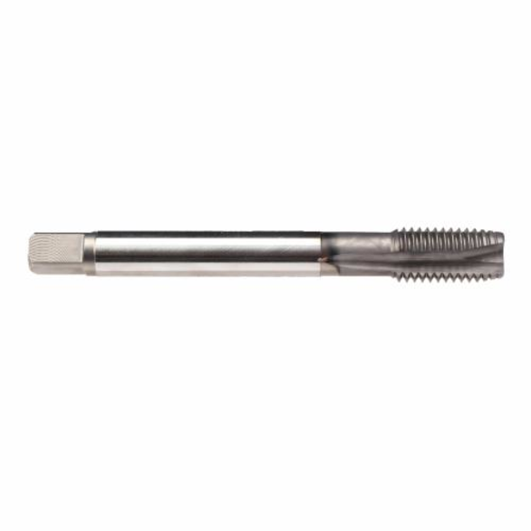 Emuge C020C300.0130 Rekord 2B-VA C020C300 Form B Reduced Shank Spiral Point Tap, Right Hand Cutting, M30x3.5 Thread, 4-5 Plug Chamfer, 4 Flutes, GLT-1 Coated, HSS-E