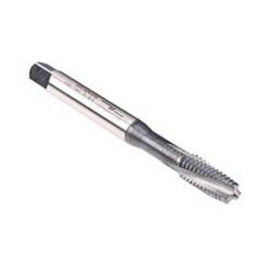Emuge BU306001.5007 Rekord 1C-TI BU306001 Form D Reinforced Shank Spiral Flute Tap, Left Hand Cutting, #10-24 Thread, Plug Chamfer, Left Hand Flute Direction, 3 Flutes, NT2 Coated, HSS-E