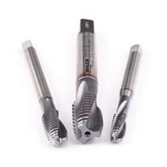 Emuge CU459611.5015 Rekord 2D-TI CU459611 Form C Slow Reduced Shank Spiral Flute Tap, Right Hand Cutting, 5/8-11 Thread, Modified Bottoming Chamfer, Right Hand Flute Direction, 3 Flutes, TiCN Coated, HSS-E