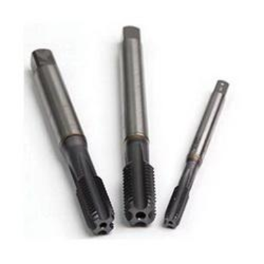 Emuge B195R501.0050 Rekord 1A-GJV IKZ B195R501 Form C Reinforced Shank Straight Flute Machine Tap, Right Hand Cutting, M5x0.8 Thread, Modified Bottoming Chamfer, 3 Flutes, TiCN Coated, HSS-E