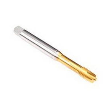 Emuge BW203701.5011 Rekord 1B-SPEED IKZN BW203701 Form B Reinforced Shank Straight Flute Spiral Point Tap, Right Hand Cutting, 3/8-16 Thread, Plug Chamfer, 4 Flutes, TiN Coated, HSS-E