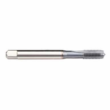 Emuge BU109101.5005 Rekord 1A-H BU109101 Form C Reinforced Shank Straight Flute Machine Tap, Right Hand Cutting, #6-32 Thread, 2-3 Modified Bottoming Plug Chamfer, 3 Flutes, TiCN Coated, HSS-E