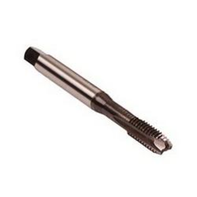 Emuge BU206511.5009 Rekord 1B-AERO BU206511 Form C Reinforced Shank Straight Flute Spiral Point Tap, Right Hand Cutting, 1/4-20 Thread, Modified Bottoming Chamfer, 3 Flutes, NT Coated, HSS-E