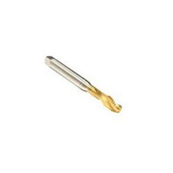 Emuge BU453701.5043 Rekord 1D-Z BU453701 Form C Reinforced Shank Spiral Flute Tap, Right Hand Cutting, 1/4-28 Thread, Modified Bottoming Chamfer, Right Hand Flute Direction, 3 Flutes, TiN Coated, HSS-E