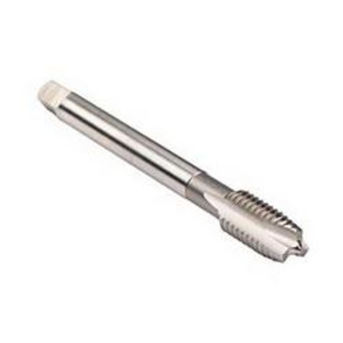 Emuge C0201000.0120 Rekord 2B-STEEL C0201000 Form B Reduced Shank Spiral Point Tap, Right Hand Cutting, M20x2.5 Thread, Plug Chamfer, 3 Flutes, Bright, HSS-E