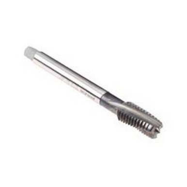 Emuge CU306001.5012 Rekord 2C-TI CU306001 Form D Reduced Shank Spiral Flute Tap, Left Hand Cutting, 7/16-14 Thread, Plug Chamfer, Left Hand Flute Direction, 3 Flutes, NT2 Coated, HSS-E