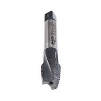 Emuge CU306011.5022 Rekord 2C-TI CU306011 Form B Reduced Shank Spiral Flute Tap, Left Hand Cutting, 1-1/2-6 Thread, Plug Chamfer, Left Hand Flute Direction, 4 Flutes, NT2 Coated, HSS-E