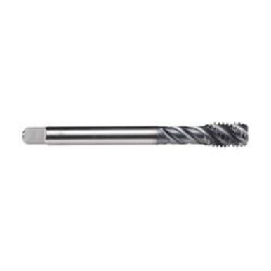 Emuge CU519400.5017 Enorm 2-Z/E CU519400 Form E Fast Reduced Shank Spiral Flute Tap, Right Hand Cutting, 7/8-9 Thread, Bottoming Chamfer, Right Hand Flute Direction, 5 Flutes, TiCN Coated, HSS-E